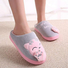 Load image into Gallery viewer, Couples Home Slippers Warm Cute Womans Mens Slipper Winter Shoes New Fashion Casual Fur Plush Slides Winter Slippers For Women House Slippers Fluffy Soft Comfy Fuzzy Slippers Faux Fur Plush Anti-Skid Slippers
