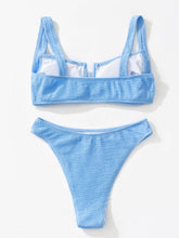 Load image into Gallery viewer, High Waist Bikinis Women Swimsuit Women High Waist Bikini Set Sports Bright Color Swimsuit Scoop Neck Cute Bathing Suit Swimwear Female Push Up Bikini Set Bathing Suit For Women
