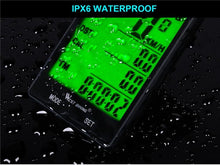 Load image into Gallery viewer, Wireless Wired Bike Computer Backlight Speedometer Odometer Rainproof Cycling Stopwatch Road Bicycle Computer Multifunction With Extra Large LCD Backlight Display Waterproof Design
