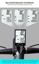 Load image into Gallery viewer, Wireless Wired Bike Computer Backlight Speedometer Odometer Rainproof Cycling Stopwatch Road Bicycle Computer Multifunction With Extra Large LCD Backlight Display Waterproof Design
