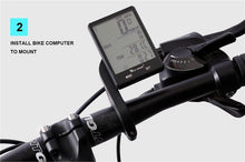 Load image into Gallery viewer, Wireless Wired Bike Computer Backlight Speedometer Odometer Rainproof Cycling Stopwatch Road Bicycle Computer Multifunction With Extra Large LCD Backlight Display Waterproof Design
