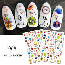 Load image into Gallery viewer, Maple Leaves 3D Nail Stickers Fall Leaf Flowers Line Sliders For Nails Self Adhesive Stickers Autumn Manicuring Decals Transfer Nail Decals Sticker For Pretty Girl Self-Adhesive Nail Decals Designer Nail Stickers for Acrylic
