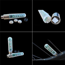 Load image into Gallery viewer, Bicycle Light Wheels Double-Sensing Sided Mountain Bike LED Lamp Riding Wheel Lights Neon Flashing Lamp Glow In The Dark Safety Warning Bike Lights For Night Riding
