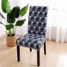 Load image into Gallery viewer, Printed Chair Cover Spandex Stretch Durable Soft Seat Chair Covers Slipcovers for Kitchen Dining Room Wedding Banquet Hotel  Chair Covers for Dining Room Stretch Spandex Removable Washable Anti-dust Seat Slipcover  Protector for Hotel Office Ceremony
