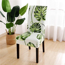 Load image into Gallery viewer, Printed Chair Cover Spandex Stretch Durable Soft Seat Chair Covers Slipcovers for Kitchen Dining Room Wedding Banquet Hotel  Chair Covers for Dining Room Stretch Spandex Removable Washable Anti-dust Seat Slipcover  Protector for Hotel Office Ceremony
