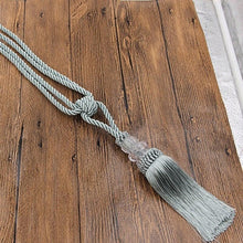 Load image into Gallery viewer, Tassel Curtain Tieback Crystal Bead Hanging Ball Tie Room Accessories Holder Buckle Rope Bandage Holdback Window Shade Curtain Tie Back Tassel Tie Backs for Curtain Beautiful Curtain Holdback Rope
