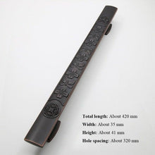 Load image into Gallery viewer, Wooden Door Glass Knob Handle  Hotel Villa European Style Simple Antique Black Surface Mounted Solid Barn Pull Hand Wardrobe Shoe Cabinet Bathroom Cabinet Handle Drawer Handle
