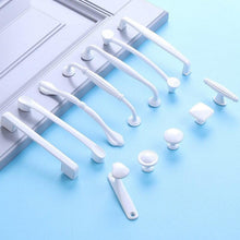 Load image into Gallery viewer, Handles Drawer Cabinet Furniture Kitchen Handles For Cabinet Knob Door Drawer Furniture Kitchen Knob Simplicity White Stainless Steel Hollow Tube  Bar Drawer Pulls Cupboard Knob For Kitchen Furniture Hardware
