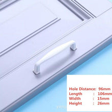 Load image into Gallery viewer, Handles Drawer Cabinet Furniture Kitchen Handles For Cabinet Knob Door Drawer Furniture Kitchen Knob Simplicity White Stainless Steel Hollow Tube  Bar Drawer Pulls Cupboard Knob For Kitchen Furniture Hardware
