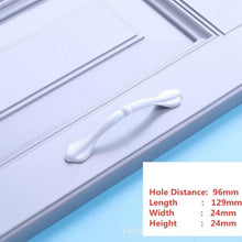 Load image into Gallery viewer, Handles Drawer Cabinet Furniture Kitchen Handles For Cabinet Knob Door Drawer Furniture Kitchen Knob Simplicity White Stainless Steel Hollow Tube  Bar Drawer Pulls Cupboard Knob For Kitchen Furniture Hardware
