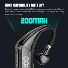Load image into Gallery viewer, Business Bluetooth 5.0 Wireless Single-Ear Headset LED Power Display Ultra-Long Standby Earbud Headphones Wireless Black Earphone Bluetooth Noise Isolating Wireless Earbuds With Microphones Clear Calls Painless Wearing

