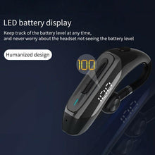 Load image into Gallery viewer, Business Bluetooth 5.0 Wireless Single-Ear Headset LED Power Display Ultra-Long Standby Earbud Headphones Wireless Black Earphone Bluetooth Noise Isolating Wireless Earbuds With Microphones Clear Calls Painless Wearing
