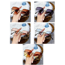 Load image into Gallery viewer, Small Oval Retro Sunglasses for Men and Women Polygon Mirrored Lens Fashionable &amp; Korean Style Women's Sunglasses New Personality &amp; Trending Sunglasses Of Same Style UV Protection Sunglasses
