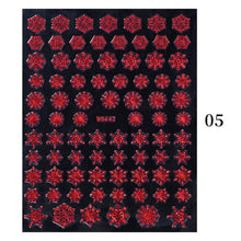 Load image into Gallery viewer, Sliver Bronzing Christmas Slider Nail Art 3D Decals Decoration Snowflake Nail Art Sticker Manicures Transfer Foil Xmas Gift  Nails Snowflake Nail Art Stickers Decals Christmas Nail 3D Self Adhesive Nail Stickers for Acrylic Nails Snowflake
