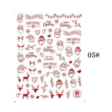 Load image into Gallery viewer, Sliver Bronzing Christmas Slider Nail Art 3D Decals Decoration Snowflake Nail Art Sticker Manicures Transfer Foil Xmas Gift  Nails Snowflake Nail Art Stickers Decals Christmas Nail 3D Self Adhesive Nail Stickers for Acrylic Nails Snowflake
