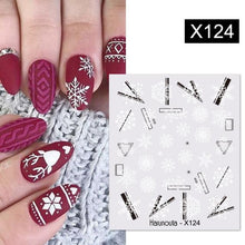 Load image into Gallery viewer, Sliver Bronzing Christmas Slider Nail Art 3D Decals Decoration Snowflake Nail Art Sticker Manicures Transfer Foil Xmas Gift  Nails Snowflake Nail Art Stickers Decals Christmas Nail 3D Self Adhesive Nail Stickers for Acrylic Nails Snowflake
