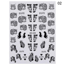 Load image into Gallery viewer, 3D Nail Sticker Russian English Letter Sticker For Nails Foil Love Heart Design Accessories Fashion Manicures Sticker Decoration  Nail Art Stickers Water Transfer Nail Decals Full Wraps Gradient Acrylic Nail Kits for Women Manicure Decoration

