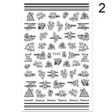 Load image into Gallery viewer, 3D Nail Sticker Russian English Letter Sticker For Nails Foil Love Heart Design Accessories Fashion Manicures Sticker Decoration  Nail Art Stickers Water Transfer Nail Decals Full Wraps Gradient Acrylic Nail Kits for Women Manicure Decoration
