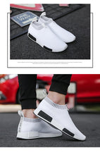 Load image into Gallery viewer, Men's Breathable Running Shoes Casual Fashion Outdoor White Espadrilles Sports Shoes Light Socks Lightweight Breathable Walking Running Shoes Mesh Workout Casual Sports Men's Jogging Sneakers
