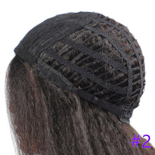 Load image into Gallery viewer, Long Kinky Straight Synthetic Wigs for Black Women Black Brown Blonde Ginger Red White Hair Afro Wigs Synthetic Hair  Wigs For Black Women Cosplay Wigs For Women
