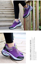 Load image into Gallery viewer, Women Running Air Cushion Athletic Sneakers Walking Breathable Sport Lace Up Hight Platform Casual Shoes Womens Mesh Sneakers Fashion Tennis Breathable Walking Gym Work Shoes

