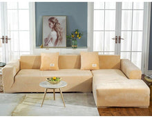 Load image into Gallery viewer, Stretchable Couch Cover Lounge  Sofa Slipcover  Furniture Cover Machine Washable Elasticated Sofa Covers Chaise Longue For Living Room Corner Armchair Elastic Cushion Couch Furniture 3 Seater Slipcover For Home
