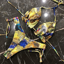 Load image into Gallery viewer, Popular Women's Beachwear  Bikini Set Swimwear Push-Up Padded Swimsuit Floral Bikini Set Low Rise Ruffled Two Pieces Swimsuit Push Up Bathing Suit Swimwear
