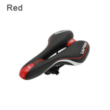 Load image into Gallery viewer, Sport Bicycle Saddle Soft Shock Absorbing Hollow Bike Cushion Road Cycling Sponge Comfortable Bicycle Seat Most Comfortable Bicycle Saddle Shock Absorber Waterproof Suitable For Fitness Outdoor Wide Soft Padded Bike Saddle
