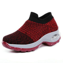 Load image into Gallery viewer, Women's Casual Chunky Sneakers Platform Walking Shoes Fashion Knited Casual Walking Shoes Sock Sneakers Slip On Mesh Air Cushion Comfortable Easy Shoes
