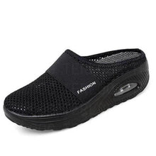 Load image into Gallery viewer, Summer Sandals Fashion Platform Slippers Outdoor Casual Flip Flops Comfy Slippers Women Flats Mesh Shoes Casual Air Cushion Platform Mesh Mules Sneaker Sandals For Female Lightweight Beach Shoes Outdoor Slippers
