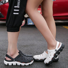 Load image into Gallery viewer, New Mens Summer Slippers Beach Sandals Jelly Shoes Men Outdoor Sandals Hollow Clogs Adjustable Garden Slippers House Shoes Durable Lightweight Beach Clogs
