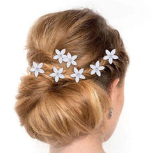 Load image into Gallery viewer, 12pcs/lot Swirl Spiral Bridal Wedding Twist Crystal Flower Hair Spin Pins Women Hair Jewelry Girls Accessories Wedding Hair Accessories for Brides and Bridesmaids
