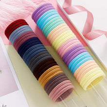 Load image into Gallery viewer, 1Set 4cm Girls Cute Colorful Elastic Hair Bands Children Lovely Ponytail Holder Scrunchies Hair Ties Headbands Fashion Hairgrips Accessories For Party
