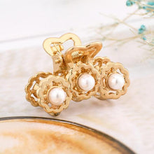 Load image into Gallery viewer, New Small Pearl Hair Claw Rhinestone For Women Hairpins Girls Clamps Hair Crab Clips Metal Hair Accessories Headdress Fashion Hairgrips Band Accessories For Party
