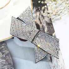 Load image into Gallery viewer, Crystal Big Bow Barrettes Hair Clips For Women Ponytail Holder Girls Hair Accessories Rhinestone Hairpins Fashion Hairgrips Band Accessories For Party
