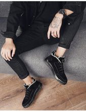 Load image into Gallery viewer, Men Winter Comfortable Shoes Warm Fur Snow Boots Ankle Winter Boots For Men Plush Sneakers High-Top Outdoor Snow Boots Water Resistant Shoes Anti-Slip Fully Fur Lined Casual Lightweight Shoes
