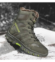 Load image into Gallery viewer, Mens Outdoor Sports Hiking Boots Wear Resisting Work Shoes Footwear Mountain Sport Mid-Cut Black Hiking Boots Outdoor Mountaineering Outdoor Winter Shoes
