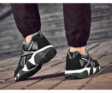Load image into Gallery viewer, Winter Leather Sneakers Keep Warm Waterproof Mans Sneakers Work Casual Shoes Mens Autumn Anti-slip Leather Lace Up Lightweight Soft Modern Comfortable Classic Walking Sneakers
