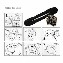Load image into Gallery viewer, Multi size Sponge Black Hair Styling Donut Bun Curler Maker Ring Magic Foam Donut Twist Tool Hair Clip Easy To Carry And Use Hair Styling Tools For Women
