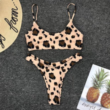 Load image into Gallery viewer, Neon Yellow Green Swimsuit Women Push Up Padded Micro Bikini Summer Beach Bathing Suit Beach Swimwear  Women's Scoop Neck Cut Out Front Lace Up Back High Cut One Piece Swimsuit
