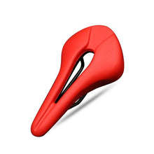 Load image into Gallery viewer, Bike Saddle Hollow Bicycle Cushion One-Piece PU Leather Soft Comfortable Seat For Men Women Road Mountain Cycling Saddles Bicycle Seat Waterproof Comfortable Road Bike Saddle Memory Foam Padded Replacement For Road Bikes
