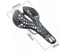 Load image into Gallery viewer, Lightweight Bicycle Front Seat Mat Bike Saddle Bicycle Seat Cushion Pad Breathable Soft Spider Web Saddle Cycling Bicycle Hollow Seat Saddle Comfy Ultra Light Mountain Bike Road Bicycle Saddle
