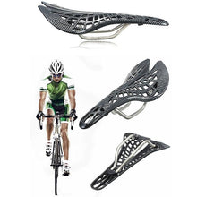 Load image into Gallery viewer, Lightweight Bicycle Front Seat Mat Bike Saddle Bicycle Seat Cushion Pad Breathable Soft Spider Web Saddle Cycling Bicycle Hollow Seat Saddle Comfy Ultra Light Mountain Bike Road Bicycle Saddle
