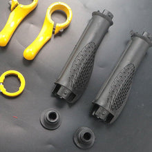 Load image into Gallery viewer, Bicycle Handlebar Rubber Grip End Cap Aluminium Alloy Lock Mountain Bike Handle Bar Grip Anti-Slip Bicycle Skid-Proof Grips Handlebar Cover Widen Holding Surface Unti-Skid Bike Grips Shockproof Handlebar Cover Ergonomic Design
