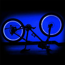 Load image into Gallery viewer, 20 LED Bike Cycling Rim Lights Wheel Spoke Light String Strip Lamps Waterproof Bicycle Light Decoration Accessories Waterproof LED Bike Spoke Lights For Adult Bike Beautiful Night Bike Decoration
