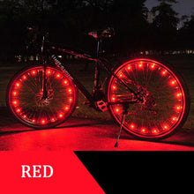Load image into Gallery viewer, Fashion Durable Bicycle Spoke Light Bike Tire Wind Wheel Lights Flash Spoke Ribbon Light Lamp Outdoor Night Cycling Lights Bike Wheel Spoke Light Waterproof Bright Bicycle Light Strip
