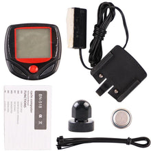 Load image into Gallery viewer, Mini Bike Speedometer Waterproof Digital Mountain Bike Ride Odometer Bicycle Cycling Speed Counter Table Speedometer And Odometer Waterproof Backlight With Digital LCD Display For Outdoor Cycling
