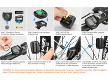 Load image into Gallery viewer, Bike Computer Wireless Waterproof Bicycle Computer 16 Functions Speed Cycle Speedometer Waterproof Wireless Bicycle Bike Computer And Cycling Odometer With Multi-Function LCD Backlight Display
