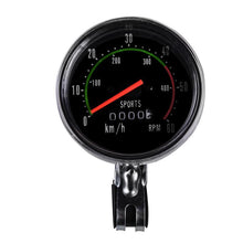 Load image into Gallery viewer, Classic Mountain Road Bike Computer Vintage Bicycle Bike Speedometer Analog Classical Mechanical Odometer Mechanical Bicycle Speedometer Aluminum Alloy Bike Computer Cyclocomputer
