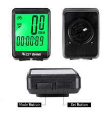 Load image into Gallery viewer, Bicycle Computer Road Bike Table Light Wired Wireless Waterproof Luminous Speedometer Waterproof Cycling Odometer Smart Sensor Auto Wake-Up Multi-Function Bicycle Speed Tracker With LCD Backlight Display
